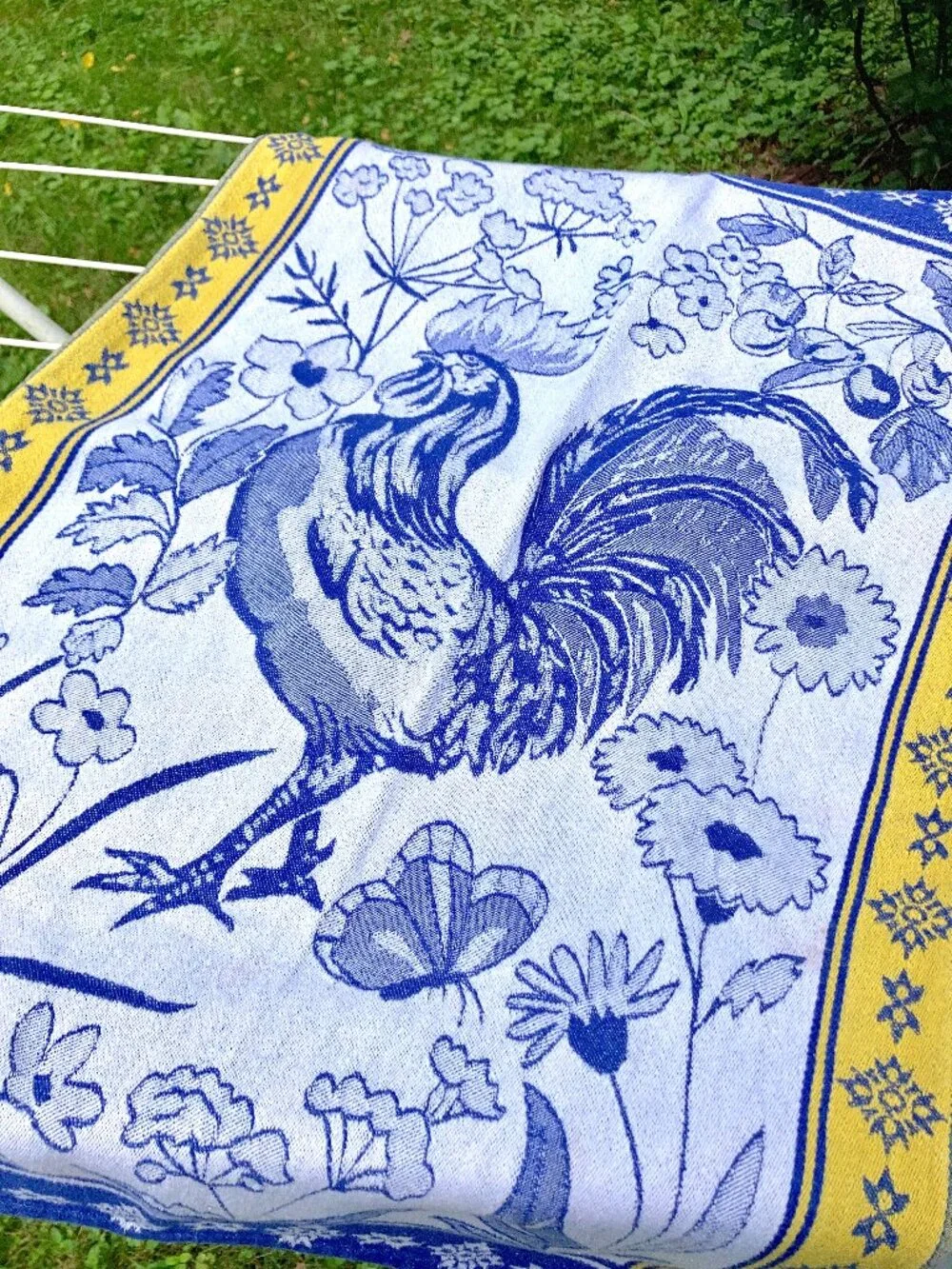 Duo of Jacquard Kitchen Tea/Dish Towels: 1 Liberty of London and 1 Provencal
